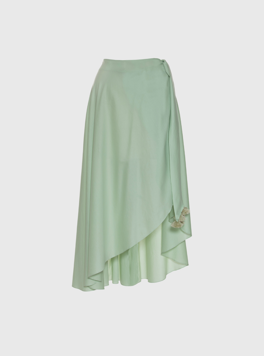 Light Green Midi Skirt