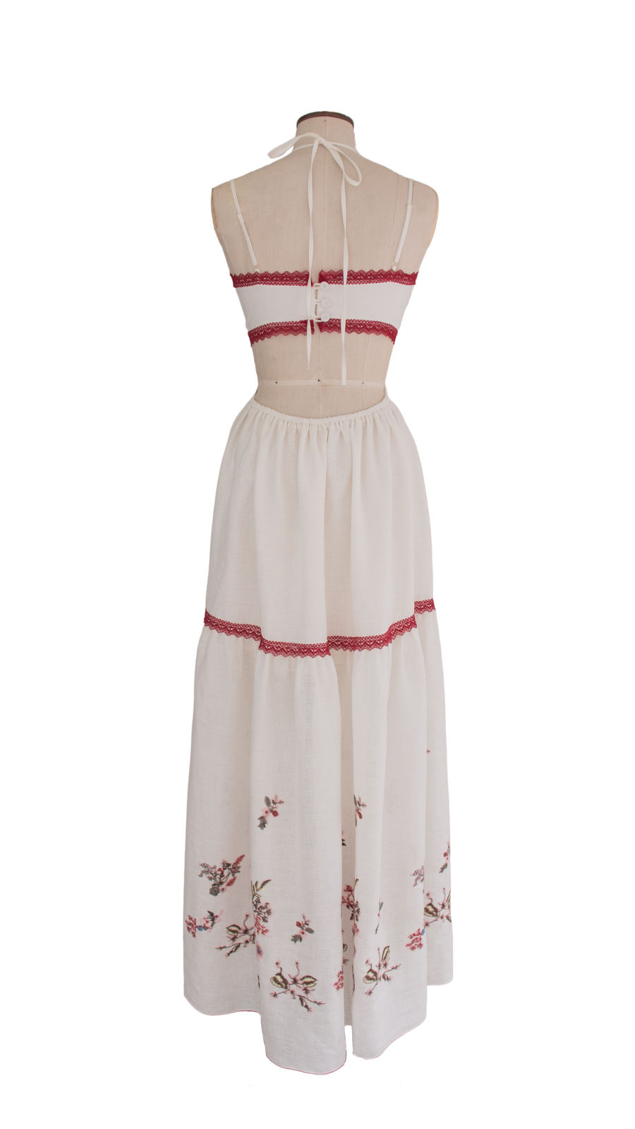 Ivory Flower Embroidred Top