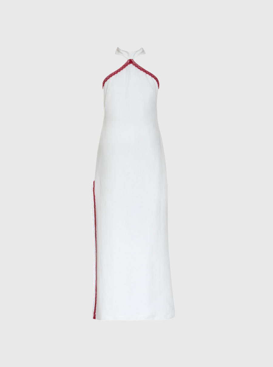 Off-White Linen Dress