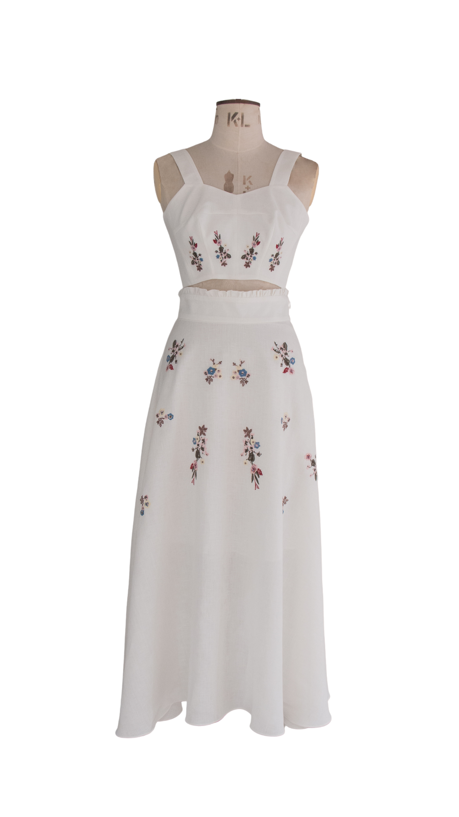 Ivory Flower Embroidred Top